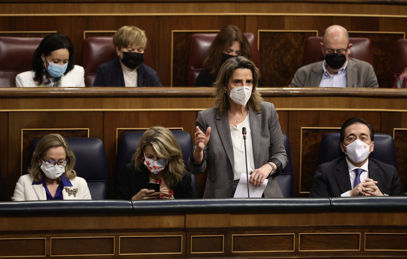 La vicepresidenta tercera y ministra para la Transición Ecológica y el Reto Demográfico, Teresa Ribera