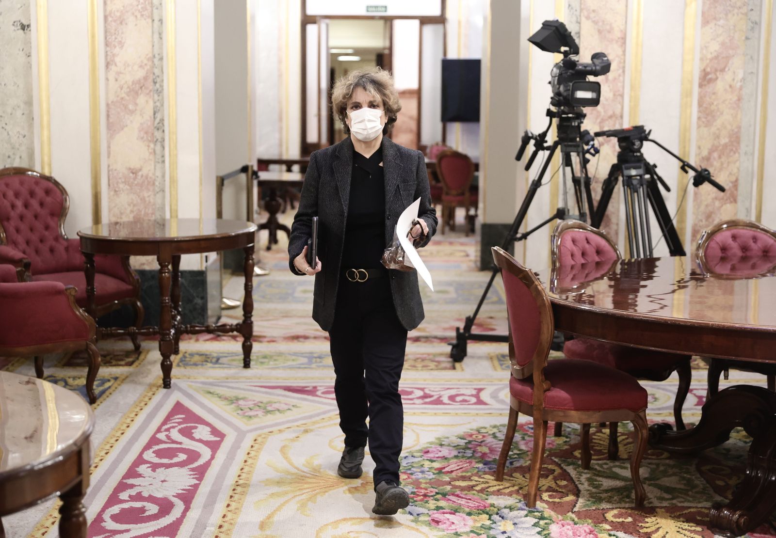 Archivo - La vicepresidenta tercera del Congreso de los Diputados, Gloria Elizo, a su llegada a una Mesa del Congreso de los Diputados, a 14 de diciembre de 2021, en Madrid, (España).